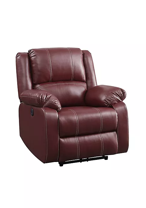 Yeah Depot Zuriel Power Recliner, Red PU 5 Yeah Depot Zuriel Power Recliner, Red PU - Image 3
