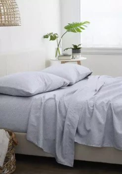 Luxury Inn Premium Ultra Soft Chambray Style Pattern 4 Piece Bed Sheets Set -US Luxury Inn Sales 2023 Belk 1029