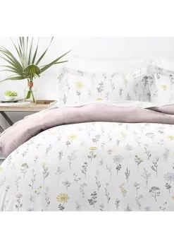 Luxury Inn Premium Ultra Soft Wild Flower Pattern 3 Piece Reversible Duvet Cover Set -US Luxury Inn Sales 2023 Belk 1054