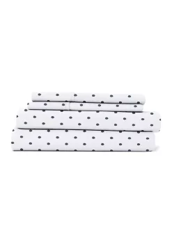 Luxury Inn Premium Ultra Soft Dots Pattern 4 Piece Bed Sheets Set -US Luxury Inn Sales 2023 Belk 1058