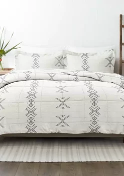 Luxury Inn Premium Down Alternative Urban Stitch Patterned Comforter Set