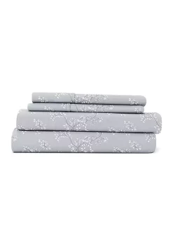 Luxury Inn Premium Ultra Soft Trellis Vine Pattern 4 Piece Bed Sheets Set -US Luxury Inn Sales 2023 Belk 1079