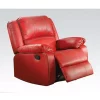 Yeah Depot Zuriel Rocker Recliner (Motion) in Red PU -US Luxury Inn Sales 2023 Belk 108