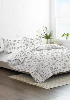 Luxury Inn Premium Ultra Soft Geo Dash 3-Piece Duvet Cover Set -US Luxury Inn Sales 2023 Belk 1084