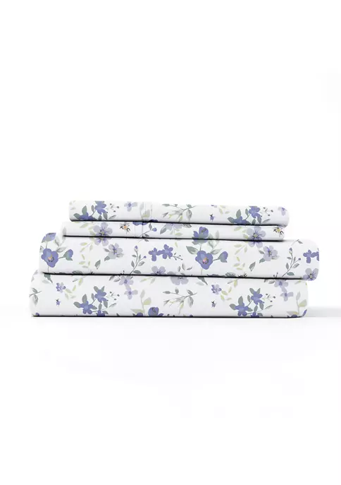 Luxury Inn Premium Ultra Soft Blossoms Pattern Bed Sheets Set 4 Luxury Inn Premium Ultra Soft Blossoms Pattern Bed Sheets Set - Image 2
