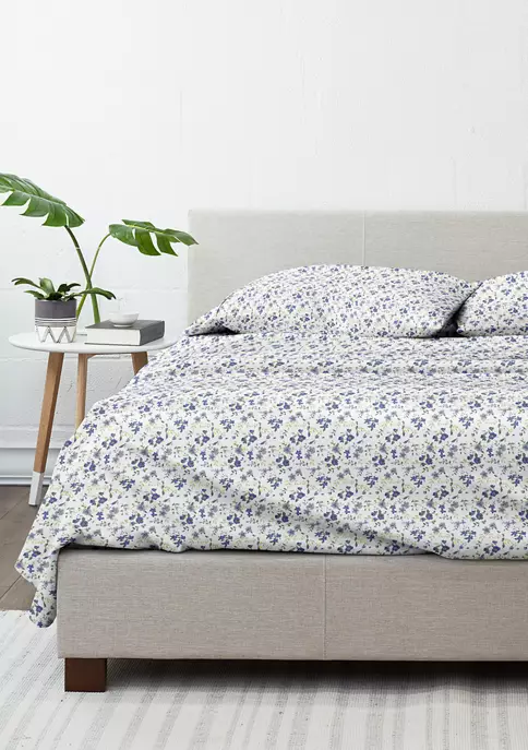 Luxury Inn Premium Ultra Soft Blossoms Pattern Bed Sheets Set 7 Luxury Inn Premium Ultra Soft Blossoms Pattern Bed Sheets Set - Image 5