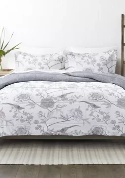 Luxury Inn Premium Down Alternative Molly Botanicals Reversible Comforter Set