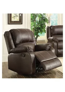 Yeah Depot Zuriel Rocker Recliner (Motion) in Brown PU