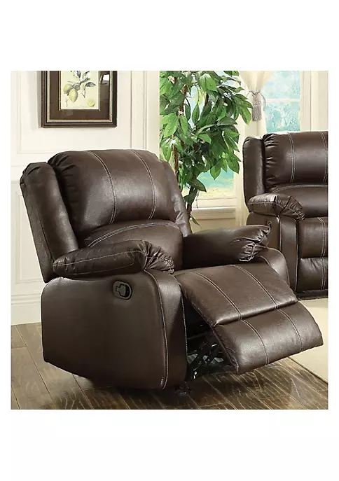 Yeah Depot Zuriel Rocker Recliner (Motion) in Brown PU 4 Yeah Depot Zuriel Rocker Recliner (Motion) in Brown PU - Image 3
