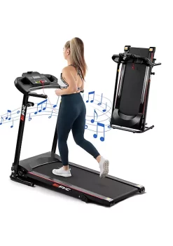 Yeah Depot Folding Treadmills for Home with Bluetooth and Incline, Portable Running Machine Electric Compact Treadmills Foldable for Exercise Home Gym Fitness Walking Jogging