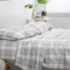 Luxury Inn Premium Plaid 4 Piece Flannel Bed Sheet Set -US Luxury Inn Sales 2023 Belk 1223
