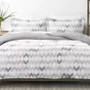 Luxury Inn Premium Ultra Soft Chevron Sleep Pattern 3 Piece Reversible Duvet Cover Set -US Luxury Inn Sales 2023 Belk 1229