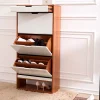 Yeah Depot Traditional large-capacity wooden color matching shoe storage cabinet