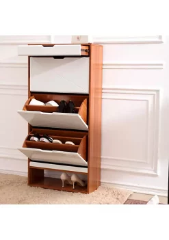 Yeah Depot Traditional large-capacity wooden color matching shoe storage cabinet