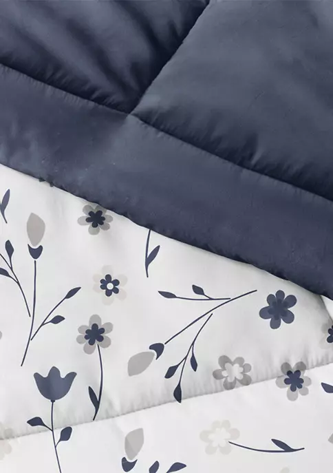 Luxury Inn Premium Down Alternative Forget Me Not Reversible Comforter Set 4 Luxury Inn Premium Down Alternative Forget Me Not Reversible Comforter Set - Image 2