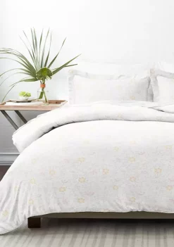 Luxury Inn Premium Ultra Soft 3 Piece Spring Vines Print Duvet Cover Set