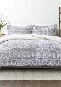 Luxury Inn Premium Ultra Soft Modern Rustic Pattern 3 Piece Reversible Duvet Cover Set -US Luxury Inn Sales 2023 Belk 1276