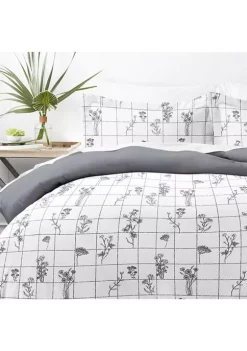 Luxury Inn Premium Ultra Soft Flower Field Pattern 3 Piece Reversible Duvet Cover Set -US Luxury Inn Sales 2023 Belk 1302