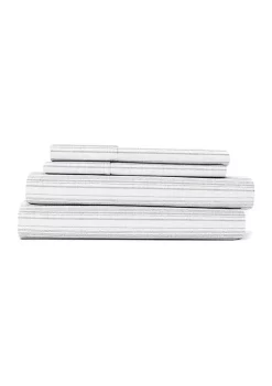Luxury Inn Premium Weathered Stripe 4 Piece Flannel Bed Sheet Set -US Luxury Inn Sales 2023 Belk 1310