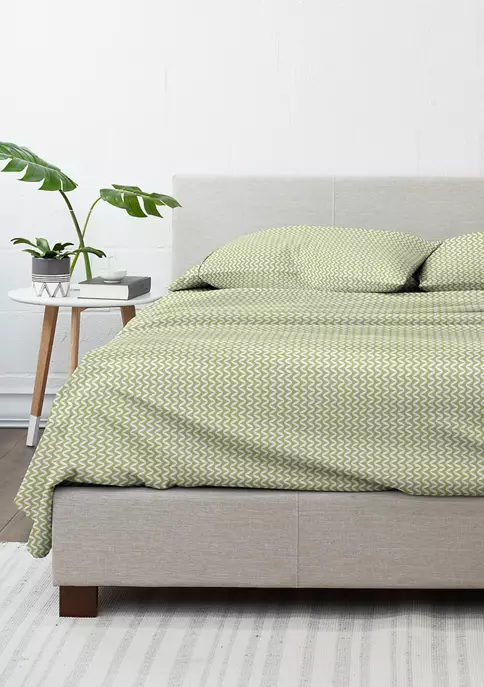 Luxury Inn Premium Ultra Soft Puffed Chevron Pattern 4 Piece Bed Sheet Set 3 Luxury Inn Premium Ultra Soft Puffed Chevron Pattern 4 Piece Bed Sheet Set