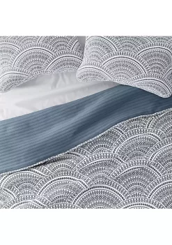 Luxury Inn All Season 2 Piece Scallop Reversible Quilt Set with Shams