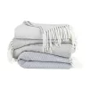 Luxury Inn Gray Herringbone Throw Blanket -US Luxury Inn Sales 2023 Belk 1400