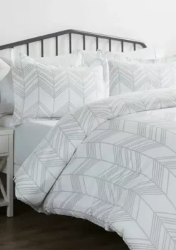 Luxury Inn Premium Ultra Soft Alps Chevron Pattern Duvet Cover Set -US Luxury Inn Sales 2023 Belk 1409