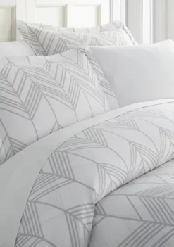 Luxury Inn Premium Ultra Soft Alps Chevron Pattern Duvet Cover Set -US Luxury Inn Sales 2023 Belk 1410