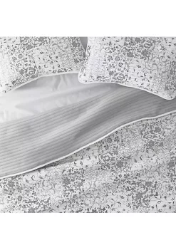 Luxury Inn All Season 3 Piece Scrolled Patchwork Reversible Quilt Set with Shams