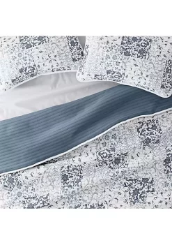 Luxury Inn All Season 3 Piece Scrolled Patchwork Reversible Quilt Set with Shams -US Luxury Inn Sales 2023 Belk 1417