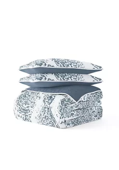 Luxury Inn All Season 3 Piece Distressed Damask Reversible Quilt Set with Shams -US Luxury Inn Sales 2023 Belk 1429