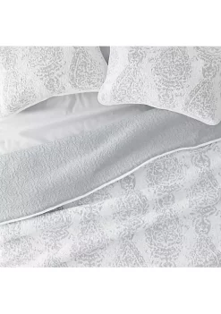 Luxury Inn All Season 3 Piece Distressed Damask Reversible Quilt Set with Shams -US Luxury Inn Sales 2023 Belk 1430