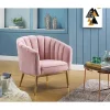 Yeah Depot Colla Accent Chair in Blush Pink Velvet & Gold 1 Yeah Depot Colla Accent Chair in Blush Pink Velvet & Gold -US Luxury Inn Sales 2023 Belk 148