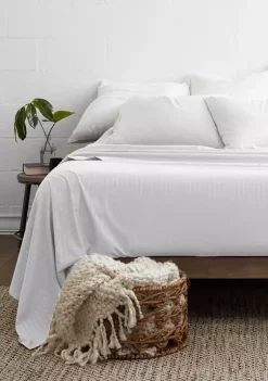 Luxury Inn Premium Striped Embossed 4 Piece Bed Sheet Set -US Luxury Inn Sales 2023 Belk 1487