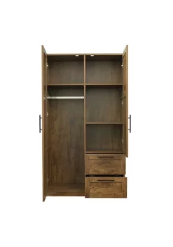 Yeah Depot High wardrobe and kitchen cabinet with 2 doors, 2 drawers and 5 storage spaces,walnut 8 Yeah Depot High wardrobe and kitchen cabinet with 2 doors, 2 drawers and 5 storage spaces,walnut -US Luxury Inn Sales 2023 Belk 154