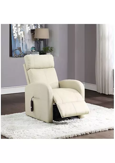 Yeah Depot Ricardo Recliner w/Power Lift, Beige PU 4 Yeah Depot Ricardo Recliner w/Power Lift, Beige PU - Image 2