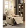 Yeah Depot Rosia Recliner (Motion) in Beige Velvet -US Luxury Inn Sales 2023 Belk 183