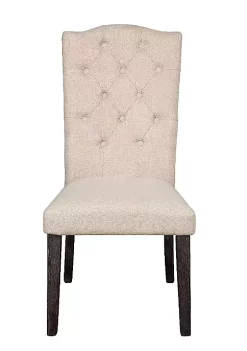 Yeah Depot Gerardo Side Chair (Set-2) in Beige Linen & Weathered Espresso 8 Yeah Depot Gerardo Side Chair (Set-2) in Beige Linen & Weathered Espresso -US Luxury Inn Sales 2023 Belk 189