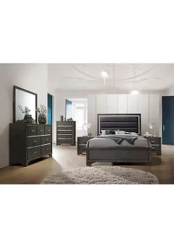 Yeah Depot Carine II Nightstand in Gray -US Luxury Inn Sales 2023 Belk 202