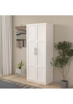 Yeah Depot High wardrobe and kitchen cabinet with 2 doors and 3 partitions to separate