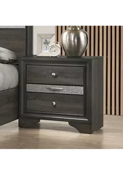 Yeah Depot Naima Nightstand, Gray -US Luxury Inn Sales 2023 Belk 211