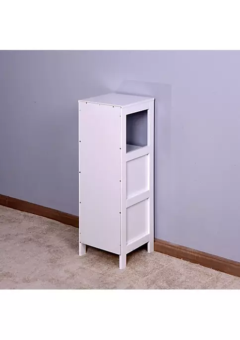 Yeah Depot White Floor Cabinet Multifunctional Bathroom Storage Organizer Rack Stand, 2 Drawers 4 Yeah Depot White Floor Cabinet Multifunctional Bathroom Storage Organizer Rack Stand, 2 Drawers - Image 2