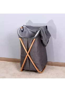 Yeah Depot Bathroom Bamboo Laundry Basket, Functional Home Decor Storage Organization 18.11 x 14.2 x 27.55 inch