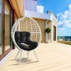 Yeah Depot Galzed Patio Lounge Chair, Black Fabric & White Wicker 2 Yeah Depot Galzed Patio Lounge Chair, Black Fabric & White Wicker -US Luxury Inn Sales 2023 Belk 249