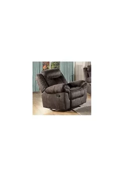 Yeah Depot Zubaida Glider Recliner, 2-Tone Chocolate Velvet YJ