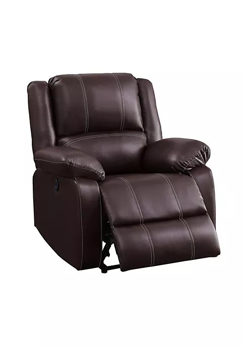 Yeah Depot Zuriel Power Recliner, Brown PU 5 Yeah Depot Zuriel Power Recliner, Brown PU - Image 3