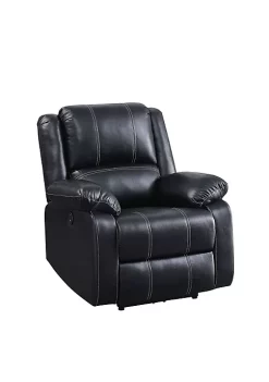 Yeah Depot Zuriel Power Recliner, Black PU