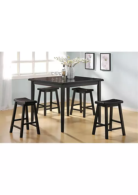 Yeah Depot Gaucho Counter Height Set (5Pc Pk) in Black 5 Yeah Depot Gaucho Counter Height Set (5Pc Pk) in Black - Image 3