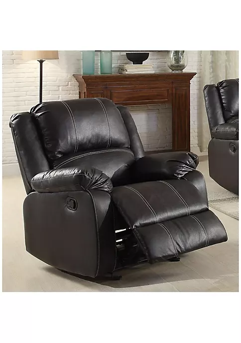 Yeah Depot Zuriel Rocker Recliner (Motion) in Black PU 3 Yeah Depot Zuriel Rocker Recliner (Motion) in Black PU