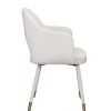 Yeah Depot Applewood Accent Chair, Cream Velvet & Gold -US Luxury Inn Sales 2023 Belk 343